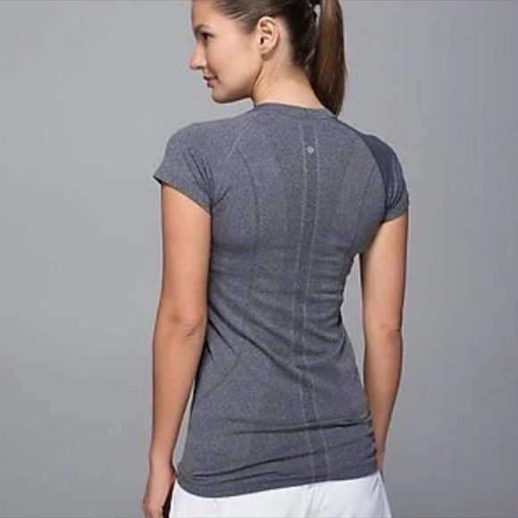 lululemon athletica Tops - Lululemon swiftly tech grey workout shirt